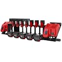 Wall Holder for Milwaukee M12/M18 Battery & Mount for M12-18C/FC Charger