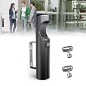 Wall-Mount Cigarette Butt Receptacle for Outside, Outdoor Cigarette Butt Disposal, Commercial Smoking Receptacles to Avoid Discarding Cigarette Butts,Easy to Clean -Black
