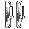 Insaga Wall Mount Gate Hinge Heavy Duty One Piece with Non-Welded Design for Long-Lasting Use, Fits Female Hinge 5/8'' for Outdoor Farm Fence Barn Gates, Can be Used on Wood or Concrete, 2Pack