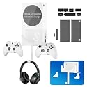 Wall Mount for Xbox Series S, Xbox Series S Wall Mount Kit, with Detachable Controller Holder & Headphone Hanger & Dust Plugs Net kits, Metal Stand for Xbox Series S (NOT FOR XBOX ONE S)