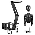 Wall Mount Motorcycle Helmet Rack with Gloves Tray, Chin Strap Fixing Hook