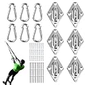 Wall Mount for Resistance Bands, Workout Anchors Wall Resistance with Hook for Fitness Bands, Space Saving Workout Equipment for Home Gym Weight Straps Suspension Training Exercise