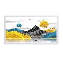 Wall Mount Space Heater Panel with Thermostat, Graphene Decoration, 800W Convection, Ideal for 97 Sq Ft Rooms