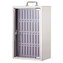 Wall-Mounted Cell Phone Safe Deposit Box - Lockable Transparent Storage for Kitchen Office & Desk - 36 Slots for Mobile Phone Lockers with Fur Locks