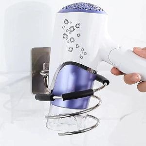 Wall Mounted Hair Dryer Holder - Self
