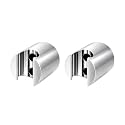 Wall Mounted Health Faucet Holder with Screws | Heavy-Duty Hand Shower & Bidet Spray Wall Hook | Durable Bathroom Holder for Jet Spray, Toilet Spray Gun & Handheld Shower | Rust Resistant | Pack of 2