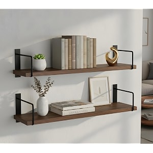 wall mounted kitchen rack  multipurpose metal organizer shelf for jars spices amp bottles  space saving kitchen items storage rack set of 2 black casual