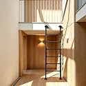 Wall Mounted Ladder for Attic Loft Bunk Bed Window Iron Metal Pipe Frame Outdoor Climbing Escape Industrial Heavy-Duty Wrought Wallmounted