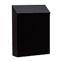 Wall Mounted Mailbox Drop Box with Lock, Letterbox,Rainproof Newspaper Holder Box Wall Hanging Mail Box for Gate Porch Decor, Black