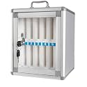 Wall-Mounted Mobile Phone Storage Box - 48 Slot Transparent Lockable Cell Phone Safe Deposit Box Portable Hand-Carry Design for Home &amp; Office nization,12slots