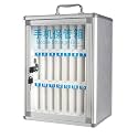 Wall-Mounted Mobile Phone Storage Box - 48 Slot Transparent Lockable Cell Phone Safe Deposit Box Portable Hand-Carry Design for Home &amp; Office nization,24slots