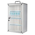 Wall-Mounted Mobile Phone Storage Box - 48 Slot Transparent Lockable Cell Phone Safe Deposit Box Portable Hand-Carry Design for Home &amp; Office nization,36slots