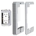 Wall Plate Spacer, Galvanized Metal Outlet Spacers for Electrical Box, Outlet Shims for Recessed or Loose Switches & Receptacles, Electrical Device Leveling Plates for Wall Repair (10pcs)