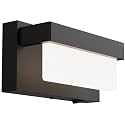 Wall Sconce Black Wall Light with On/Off Switch 8 inch LED Wall Lamp Acrylic Lampshade 4000K Sconce Wall Lighting