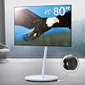 WALL Seven Stand Grand Type Minimalist Rolling TV Stand, 45-80 inch