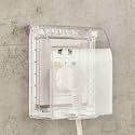 Wall Socket Box Cover Receptacle Wall Plate Wall Switch Socket Switch Plug Waterproof Box Case Splash Guard Box Cover Transparent (Pack Of 2)...