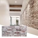 Wall!Supply 3D Wall Panels – Faux Brick, White Wash Weathered – Lightweight Foam (EPS) – Wallpaper Alternative for Living Room, Bedroom &amp; Office – Easy DIY Installation – 4 Pack, Covers 25.84 Sq Ft