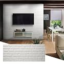 Wall!Supply 3D Wall Panels – Faux Brick, White – Lightweight Foam (EPS) – Wallpaper Alternative – Easy DIY Installation – 4 Pack, Covers 25.84 Sq Ft