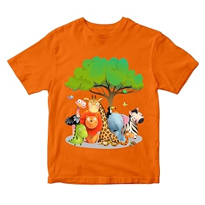 Boys Girls Cute Jungle Animals Theme