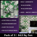 WallBerry 500 cm x 40 cm Waterproof Abstract Vinyl Wallpaper