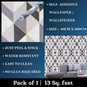wallberry 300 cm x 40 cm waterproof abstract vinyl wallpaper