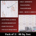 WallBerry 1000 cm x 40 cm Waterproof Abstract Vinyl Wallpaper (Multicolor, Pack of 2)