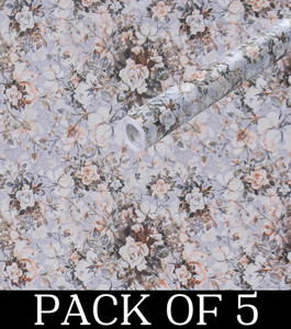 wallberry 300 cm x 40 cm waterproof abstract vinyl wallpaper multicolor pack of 5