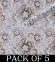 WallBerry 300 cm x 40 cm Waterproof Abstract Vinyl Wallpaper (Multicolor, Pack of 5)