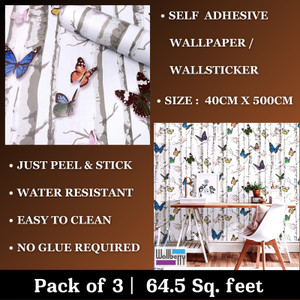 wallberry 500 cm x 40 cm waterproof abstract vinyl wallpaper