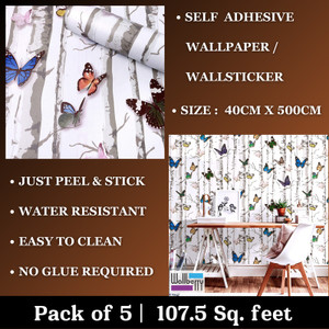 wallberry 500 cm x 40 cm waterproof abstract vinyl wallpaper
