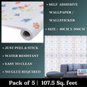 WallBerry 500 cm x 40 cm Waterproof Abstract Vinyl Wallpaper