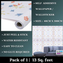 WallBerry 300 cm x 40 cm Waterproof Abstract Vinyl Wallpaper