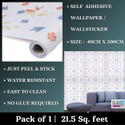 WallBerry 500 cm x 40 cm Waterproof Abstract Vinyl Wallpaper