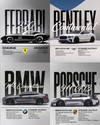 WallBiirds 8 inch Supercars Classics Sports
