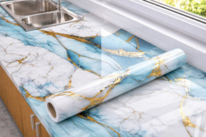 walldecoree 200 cm Marble Stone Aluminum Foil