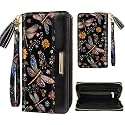 Coco Rossi Dragonfly Wallets for Women RFID Blocking Credit Card Holder