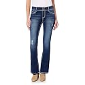 WallFlower Women's Bling Bootcut Jeans, Luscious Curvy Fit