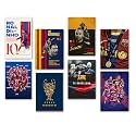 Wallgasm Paper Barcelona Set Of 8, 8X12 Inch (A4 Size) 300 GSM Posters | Football Posters | Barca Poster | Barcelona | Sports Wall Art For Bedroom, Living Room | Visca El Barça