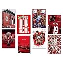 Wallgasm Liverpool Posters Set of 8, 8x12 inch (A4 Size) 300 GSM | Football | The Reds Poster | Liverpool | Sports Wall Art For Bedroom, Living room | Mo Salah | Premier League Posters