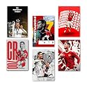 Wallgasm Ronaldo Posters Set of 6, 8x12 inch (A4 Size) 300 GSM Posters | Football Wall Art | Cristiano Ronaldo | Sports Posters Wall Art For Bedroom, Living room