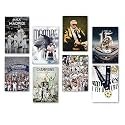 Wallgasm Real Madrid Posters Set of 8, 8x12 inch (A4 Size) 300 GSM | Football | Los Blancos Poster | Real Madrid | Sports Posters Wall Art For Bedroom, Living room