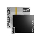 Wallhack SP-004A Glass Gaming Mouse Pad, Medium 15.4x17.7 in, Black
