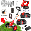WALLINSTIK Lawn Trimmer New Pattern Grass Cutter Machine for Garden Cordless Grass Trimmer (Manual Feed)