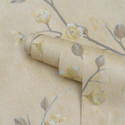 Wallmonks 100 cm x 45 cm Waterproof Floral & Botanical Vinyl Wallpaper (Yellow)