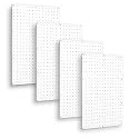 WallPeg Pegboard Kit - 4 Each 24"x16" White Pegbaord Panels - Made in The USA