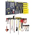 WallPeg Pegboard Wall Organizer (PK-160) - Garden Tools Storage - Hand Tool Organizer - Pegboard Bins for Parts Storage and Organization - Locking Pegboard Hooks