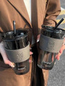 Wallsenterprise 2 Reusable Glass Travel Sipper Tumbler
