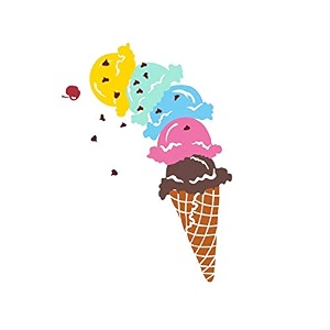 wallstick ice creams wallstickers vinyl 75 cm x 55 cm