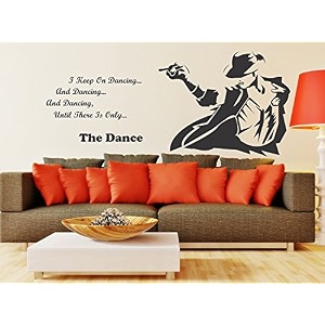wallstick michael jackson wallstickers vinyl 120 cm x 50 cm