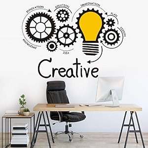 ws076 creative innovation idea motivational inspirational pvc vinyl wall reusable self-adhesive sticker 95 cm x 75 cm